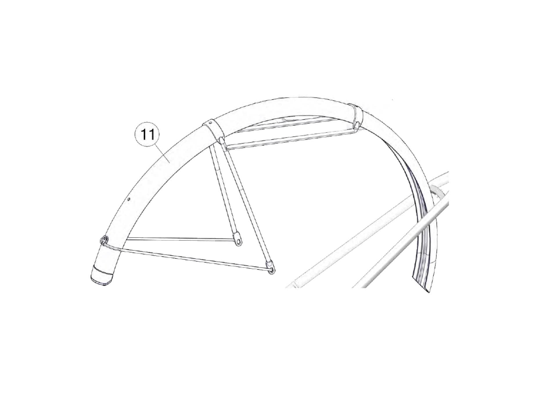 BMC Ersatzteile | 257 Fender / Rack Kit with Bolts ORANGE